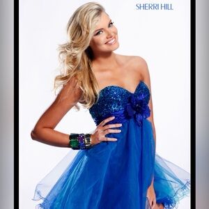 BG Haute Royal Blue Sequin Tulle Dress – NWT – Size 12